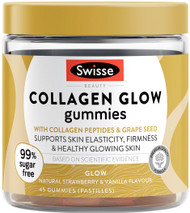 Swisse Beauty Collagen Glow Gummies are a delicious beauty nutrition formula, with targeted nutrients to support healthy glowing skin from within