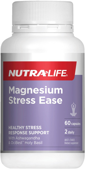 Nutra-life Magnesium Stress Ease supports a healthy stress response during times of stress