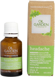 Oil Garden Headache Essential Blend Oil - The soothing effects of Lemon, Peppermint & Lavender relieve tension and headaches