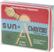 Sun-Chlorella Sun A Chlorella 200mg superfood provides essential amino acids, protein, minerals, vitamins, chlorophyll and carotene