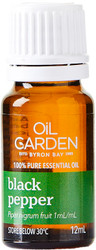 Oil Garden Black Pepper Pure Essential Oil gives warmth and comfort for arthritis and muscular aches