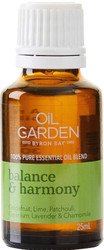 Oil Garden Balance & Harmony Essential Blend Oil is a calming essential oil blend to instill balance and serenity