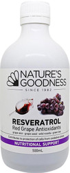 Nature's Goodness Australia Resveratrol Red Grape Antioxidants Juice is a synergistic blend of antioxidants, which reduce the effect of oxidative stress and free radicals
