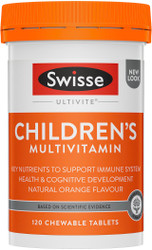 Swisse Ultivite Children's MultiVitamin supports kid’s nutritional levels in the body, immune system health, and cognitive development