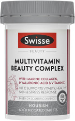 Swisse Beauty Multivitamin Beauty Complex with marine collagen and sodium hyaluronate provided daily wellness and beauty support from within