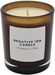 Supercharged Food Negative Ion Candle Lemongrass & Lime is supercharged with negative ions