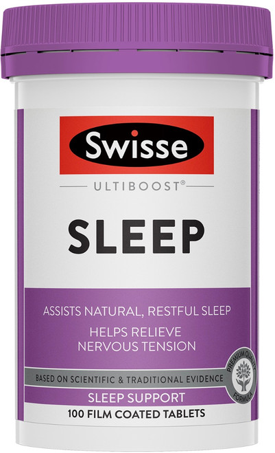 Swisse UltiBoost Sleep promotes calmness and relaxation, and relieves nervous tension and promoting natural, restful sleep