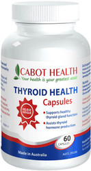 Cabot Health Thyroid Health contains efficient doses of iodine, selenium and vitamin D to support thyroid gland function.Thyroid hormones help to regulate the metabolic rate