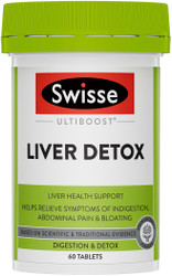Swisse UltiBoost Liver Detox helps support liver health and aid Detoxification and Digestion