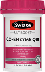 Swisse UltiBoost Co-Enzyme Q10 supports heart health, circulation, stamina and energy