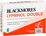 Blackmores Lyprinol Double is a special anti-inflammatory supplement that contains double the amount of Green lipped mussel oil