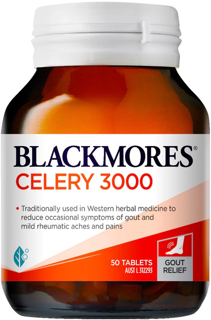 Blackmores Celery 3000mg is a traditional herbal remedy for the pain of arthritis and rheumatism