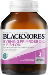 Blackmores Evening Primrose Oil Plus Fish Oil relieves arthritis and rheumatism pain and may be beneficial for circulation
