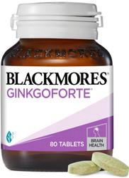 Blackmores Ginkgoforte helps improve memory, cognitive function, concentration and enhance mental alertness