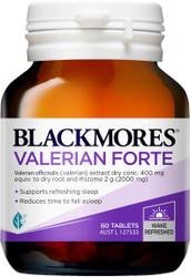 Blackmores Valerian Forte aids relaxation and relieves nsomnia and disturbed sleep patterns