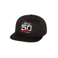 Hitec 50 Year - Flat Bill, Snapback Hat - BLACK