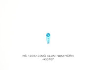 HS-125/5125MG ALUMINUM HORN