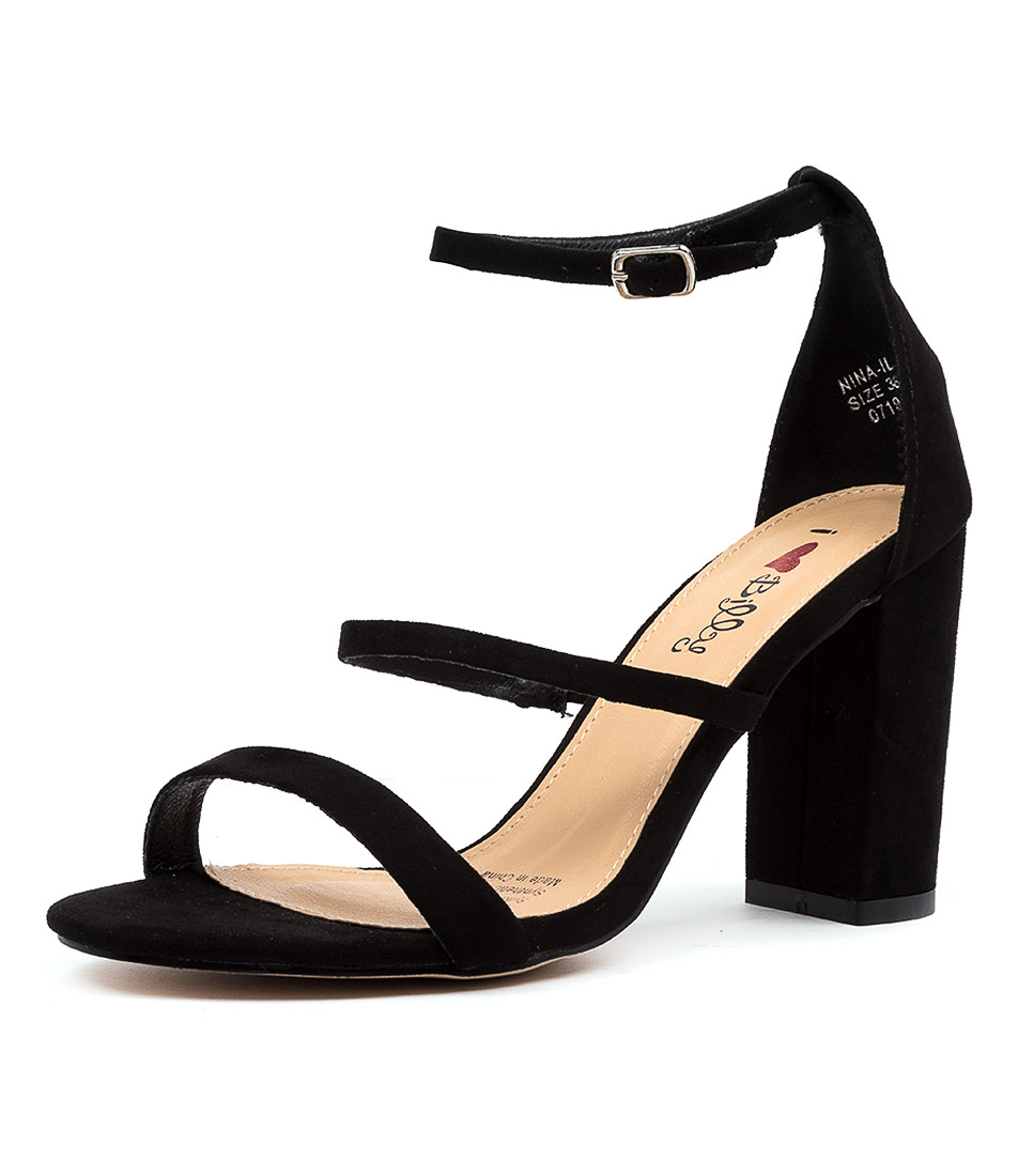 nina black sandals
