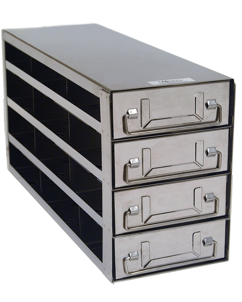 Lab Supplies - Freezer Racks for Two-Inch Cryo Boxes in Upright ...