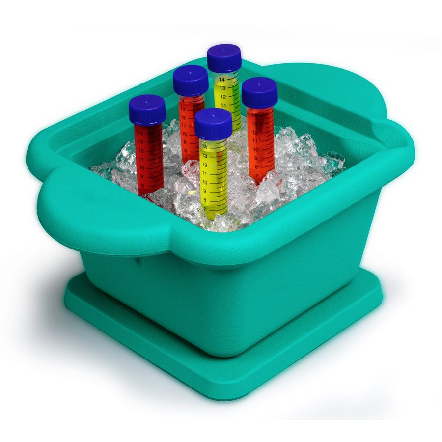 Ice bucket/pan for keeping laboratory samples cool