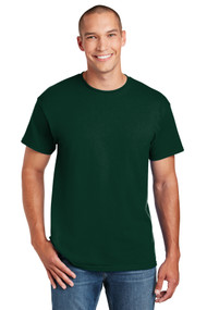 Short Sleeve T-Shirt - Forest Green - Adult with Full Front Screenprinted Logo