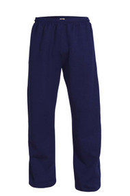 Open Bottom Navy Sweat Pants - Adult