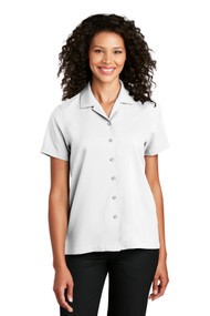 Port Authority  Ladies Short Sleeve Staff Shirt - White