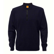 1/4 Zip Navy Sweater - Youth
