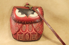 Red owl wristlet
