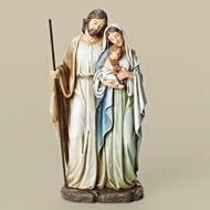 HOLY FAMILY FIGURE - SOFT GRAYED COLORS (12")