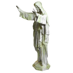  Jesus Sacred Heart Blessing 60"H - Fiber Stone 