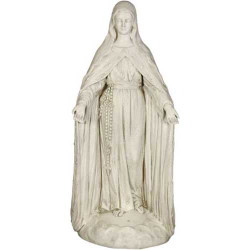 Mary Of The Rosary with Lace 49"H