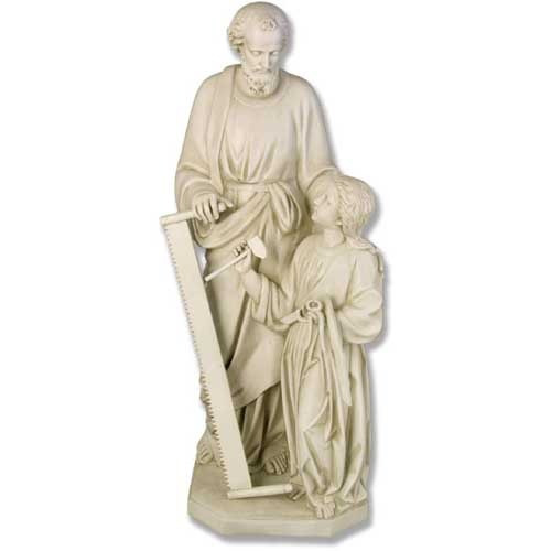 Joseph & Child with Tools 55"H - Fiberglass