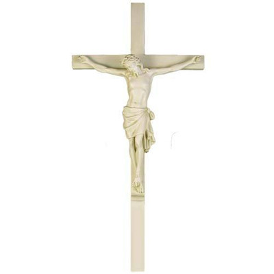 Corpus with Cross 32"H - Fiberglass