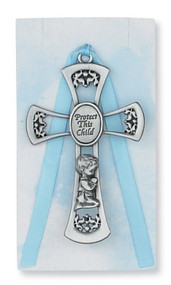 BOY BLUE CRIB CROSS