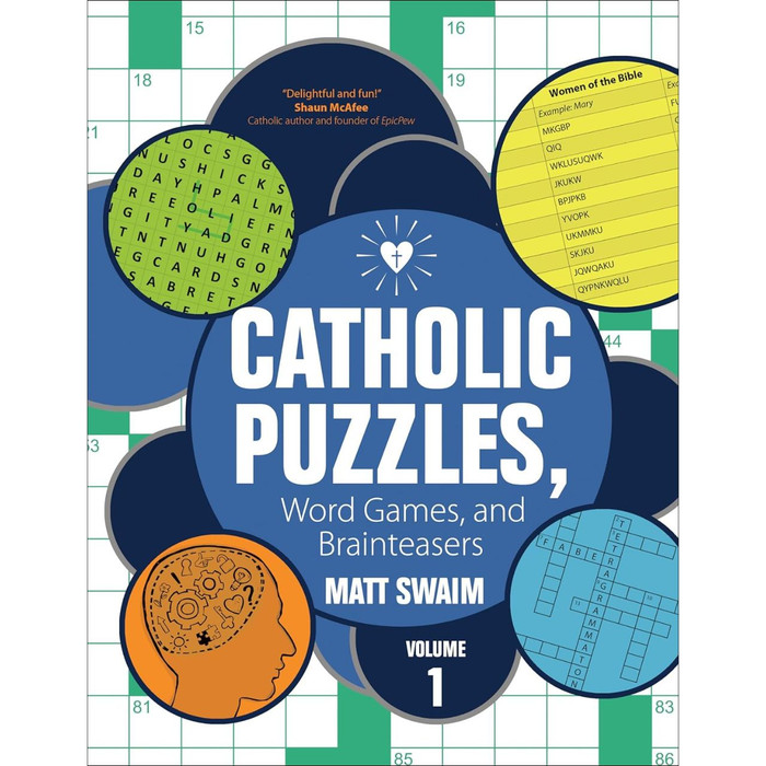Catholic Puzzles, Word Games, and Brainteasers: Volume 1 by Matt Swaim book cover