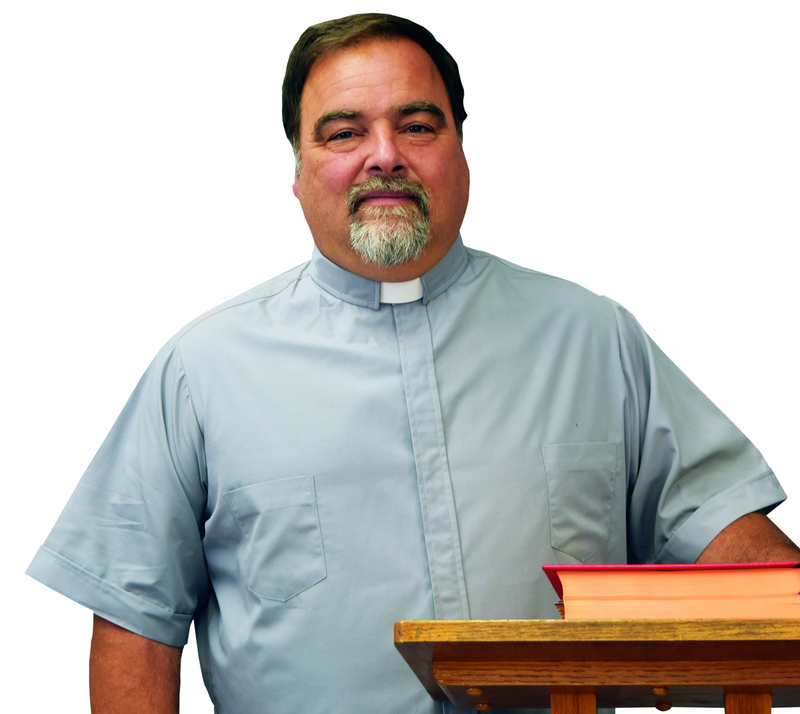 Grey Clergy Tab Collar Shirt