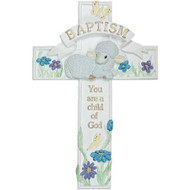 Lamb Baptism Wall Cross