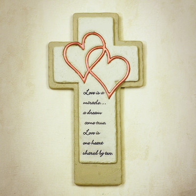 "Love is a Miracle" Wall Cross 