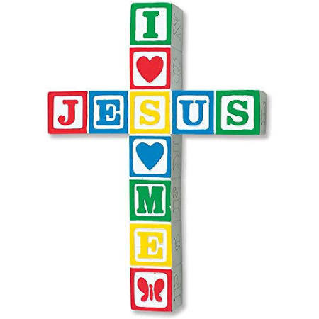 Jesus Loves Me Wall Cross