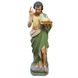 Saint John The Baptist w/ Sheep On Book 65"H