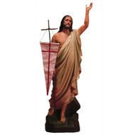 Resurrection Christ 48" H (flag not included)
