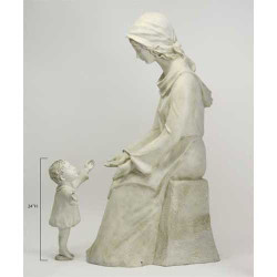 Seated Mary and Baby 57"H