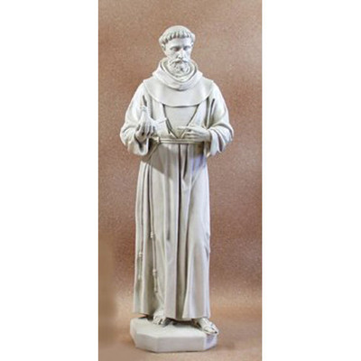 Saint Francis with Dove 74"H