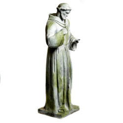 St. Francis of Assissi 56"H - Fiber Stone