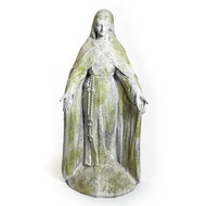 Mary of the Rosary with Lace 49"H - Fiber Stone