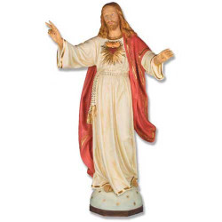Blessing Jesus Sacred Heart 48"H - Fiberglass