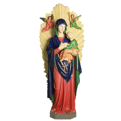 Our Lady of Perpetual Help with Shrine 73"H - Fiberglass