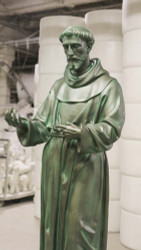 St. Francis  74"H - Fiberglass (Life Size)