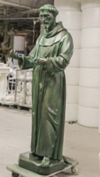 St. Francis  74"H - Fiberglass (Life Size)